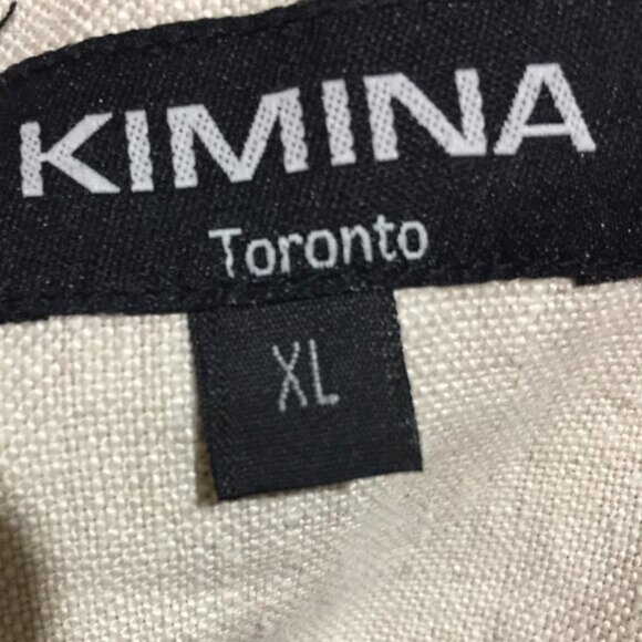 KIMINA TORONTO BUTTON DOWN LINEN JACKETS SIZE XL - Picture 11 of 11